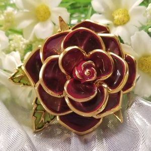 Joan Rivers Enamel Brooch